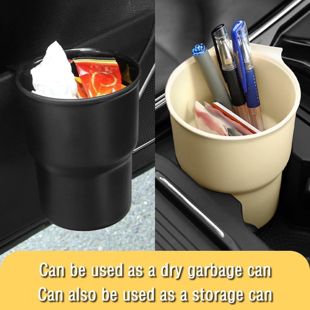 Hanging Cup Holder for Car Air Vents/Windows, Universal Car Window Cup Holder with 2 Hooks Fits Most Cup Types (Black)